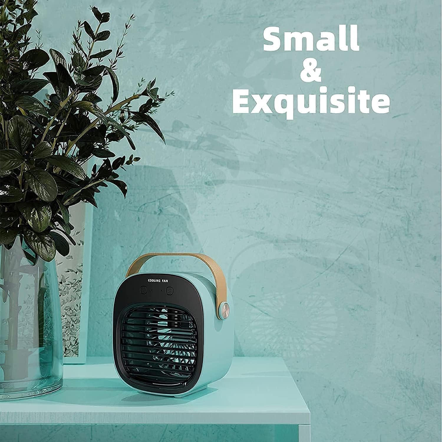 Portable Air Conditioner - Personal Air Cooler, Quiet Mini Air Conditioner Fan, Desk Cooling Fan for Home, Bedroom, Travel, Office