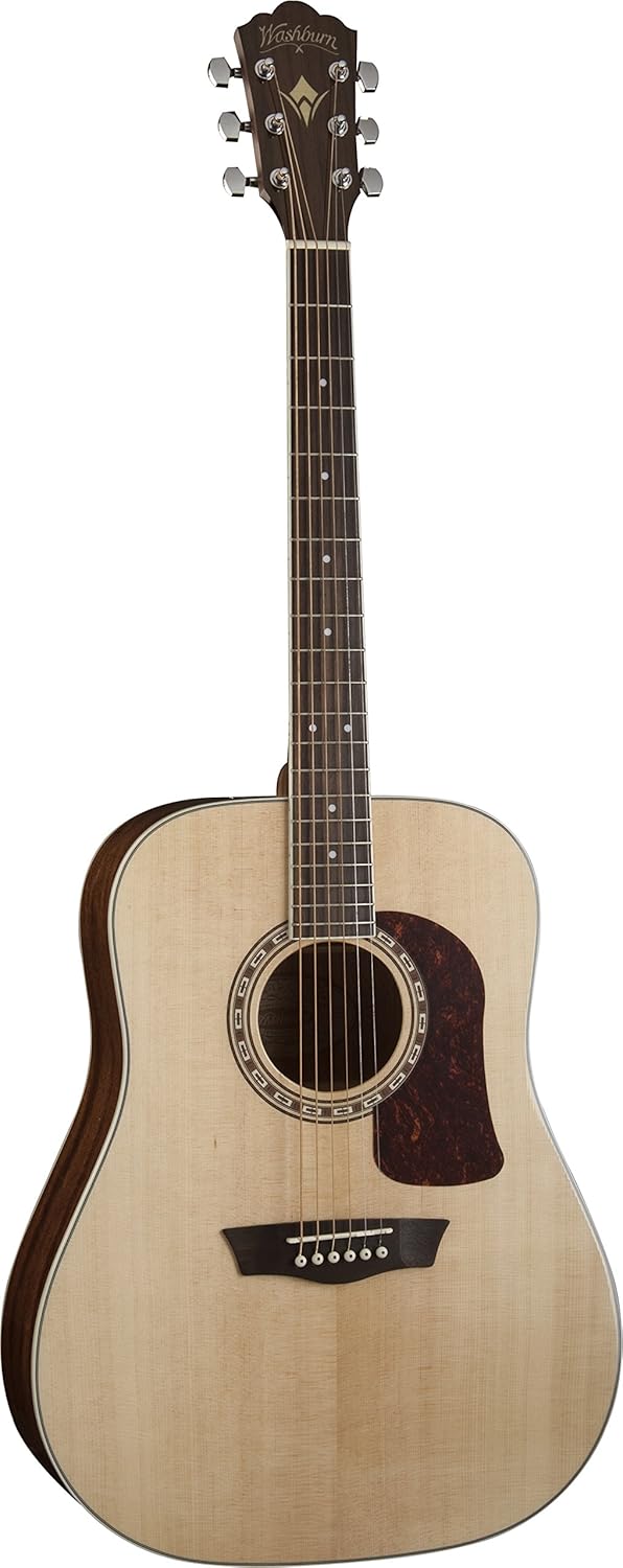 Washburn Heritage 10 Series HD10S Dreadnought Acoustic Guitar, Rosewood Fretboard, Natural