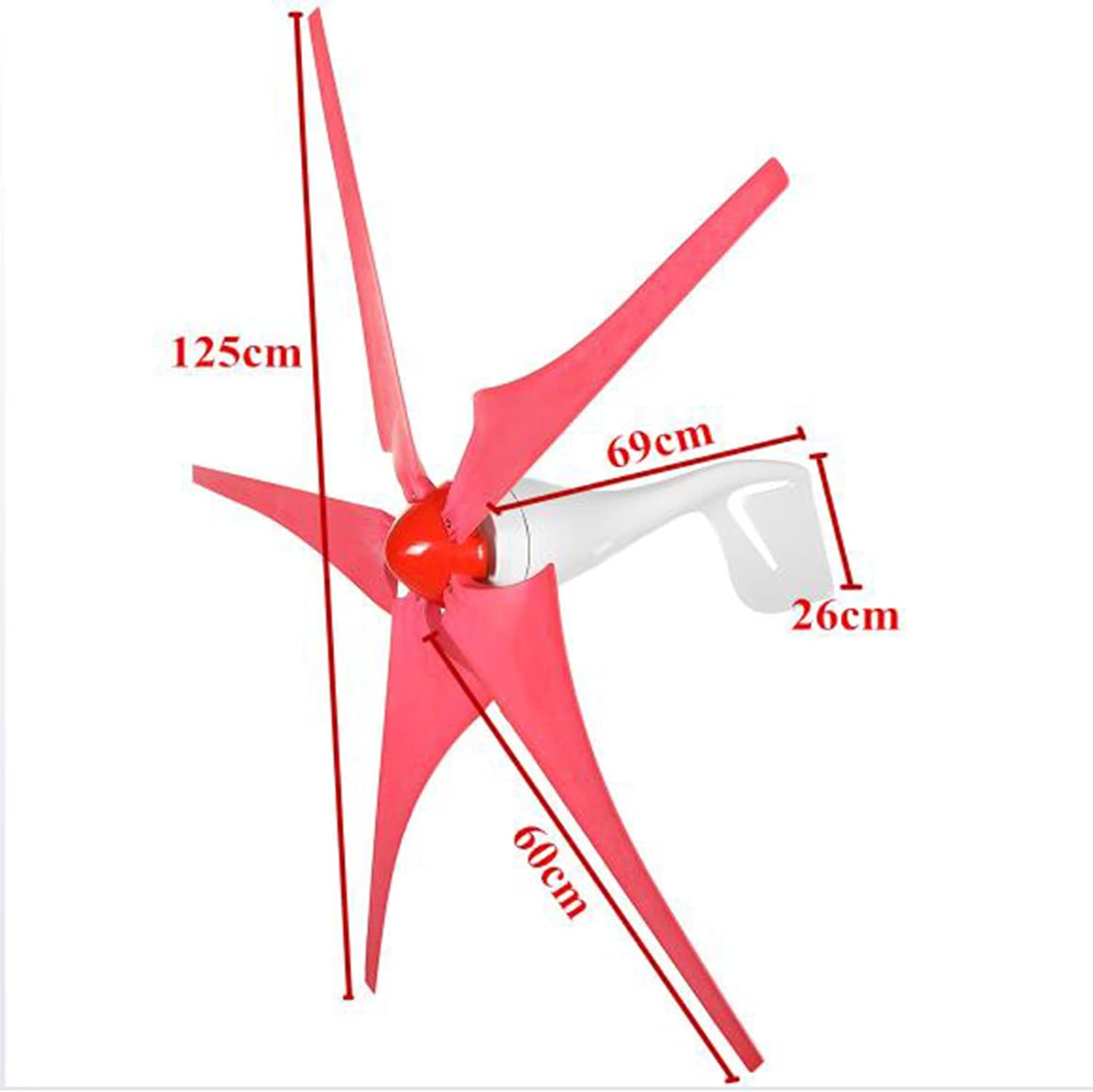 No Noise 3000W Wind Generator Kit,220V Wind Turbines Horizontal Home Powers Windmill Energy Turbines Charge(with Controller)