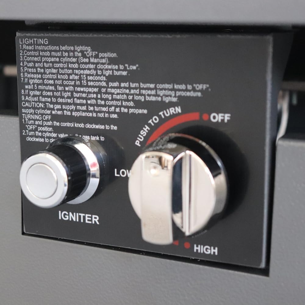 Modern Steel Outdoor Fire Pit Table with Lid, 25 Inch High x 42 Inch Wide, Rust Resistant for Patio, Deck, and Garden Use