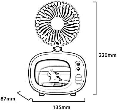 Cooling Fans Personal Air Cooler, 4000 mAh Cordless Portable Air Conditioner with 3 Speed Modes, Rechargeable Mini Air Conditioner Fan with 7 Colors Night Light for Desktop, Office, Room (Green)