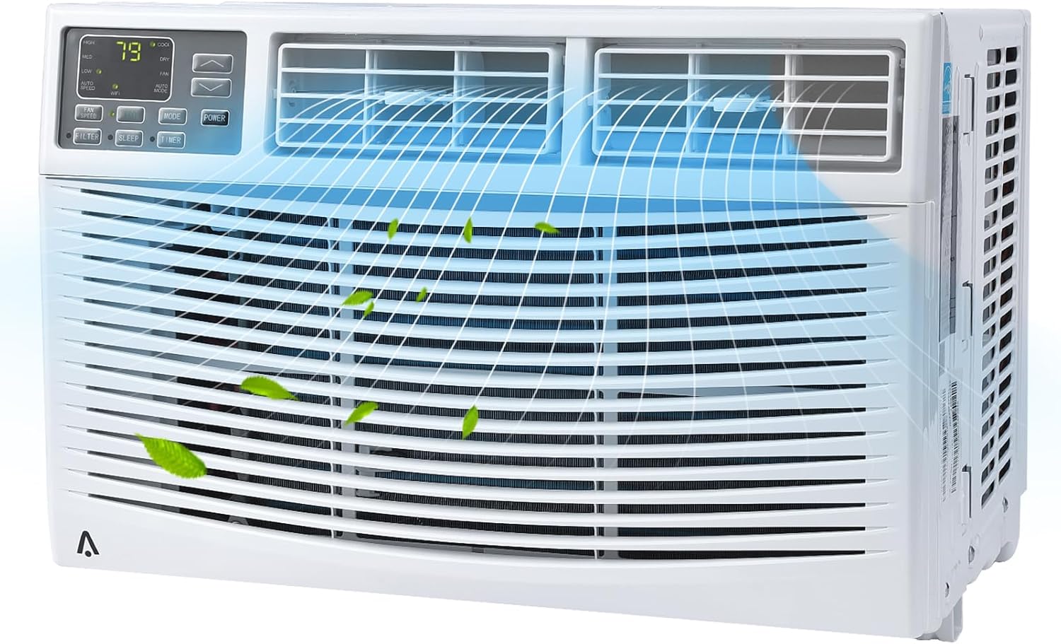 10000btu Window Air Conditioner Units with 3 Cooling Modes，115V Window Ac Units for Bedroom Fast Cooling 450 Sq.ft., Mini Air Conditioner with Remote, App Controlled