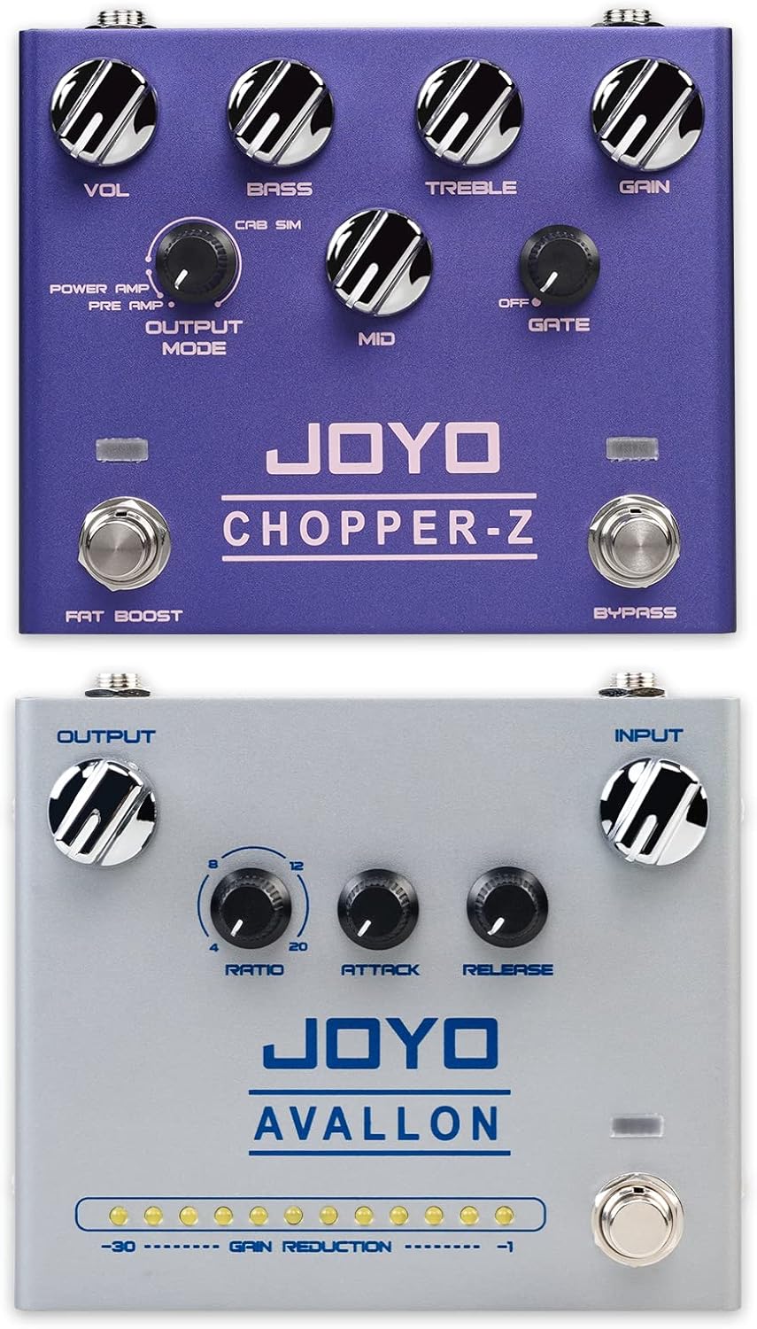 JOYO R-18 Amp Simulation Pedal and R-19 Compressor Effect Pedal Precise Compression