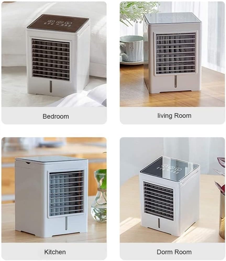 Portable Air Conditioner Fan, Mini Evaporative Cooler, Personal Air Cooler, Quiet Desktop Fan for Home Office Travel