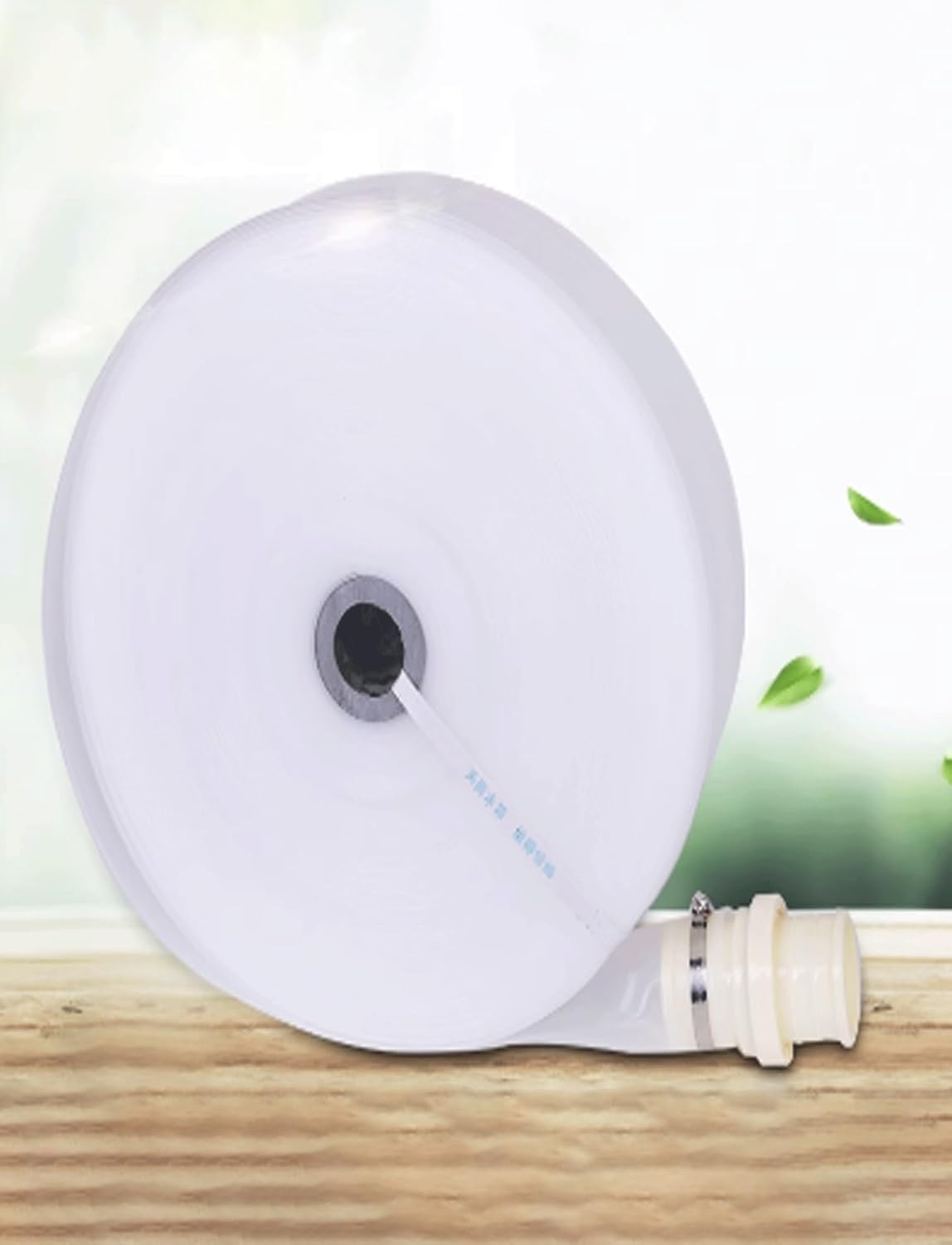 Weatherproof Layflat Hose for Pool Backwash Fire Hose, Heavy Duty PE Water Transfer Drain Hose for Patio, Garden, and Lawn(100meter)(3in)