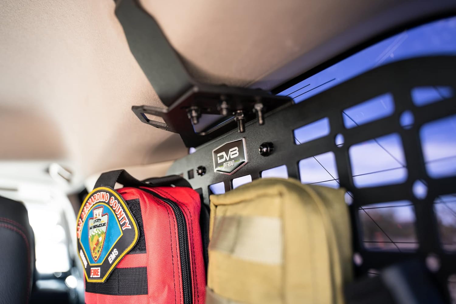 DV8 Offroad Rear Window Molle Panels for 2010-2024 Toyota 4Runner | Includes Passenger & Driver Side Panels | Mount Molle Bags, Med Kits, Tools, & Other Accessories | Rock Light Mounts