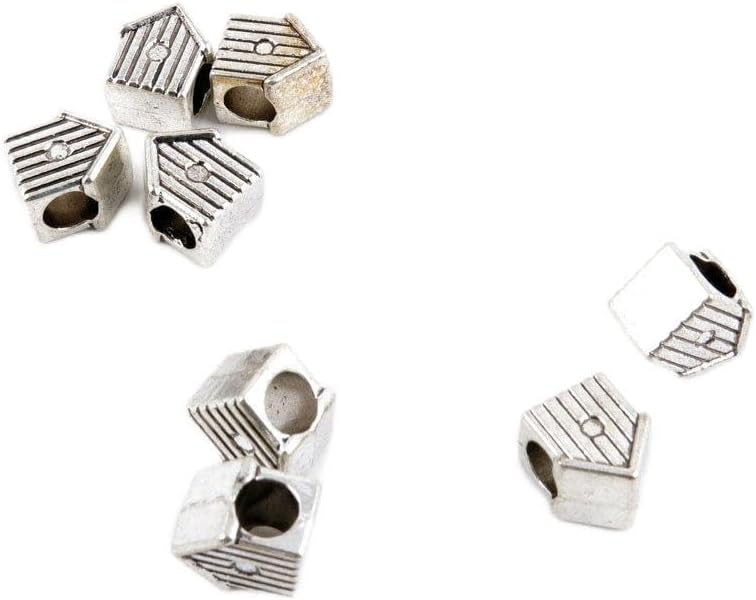 Jewelry Making Charms Antique Silver Tone Color Jewellery Charme Findingss Bulk Wholesale Suppliers Arts Crafts X1GA5 House Loose Beads