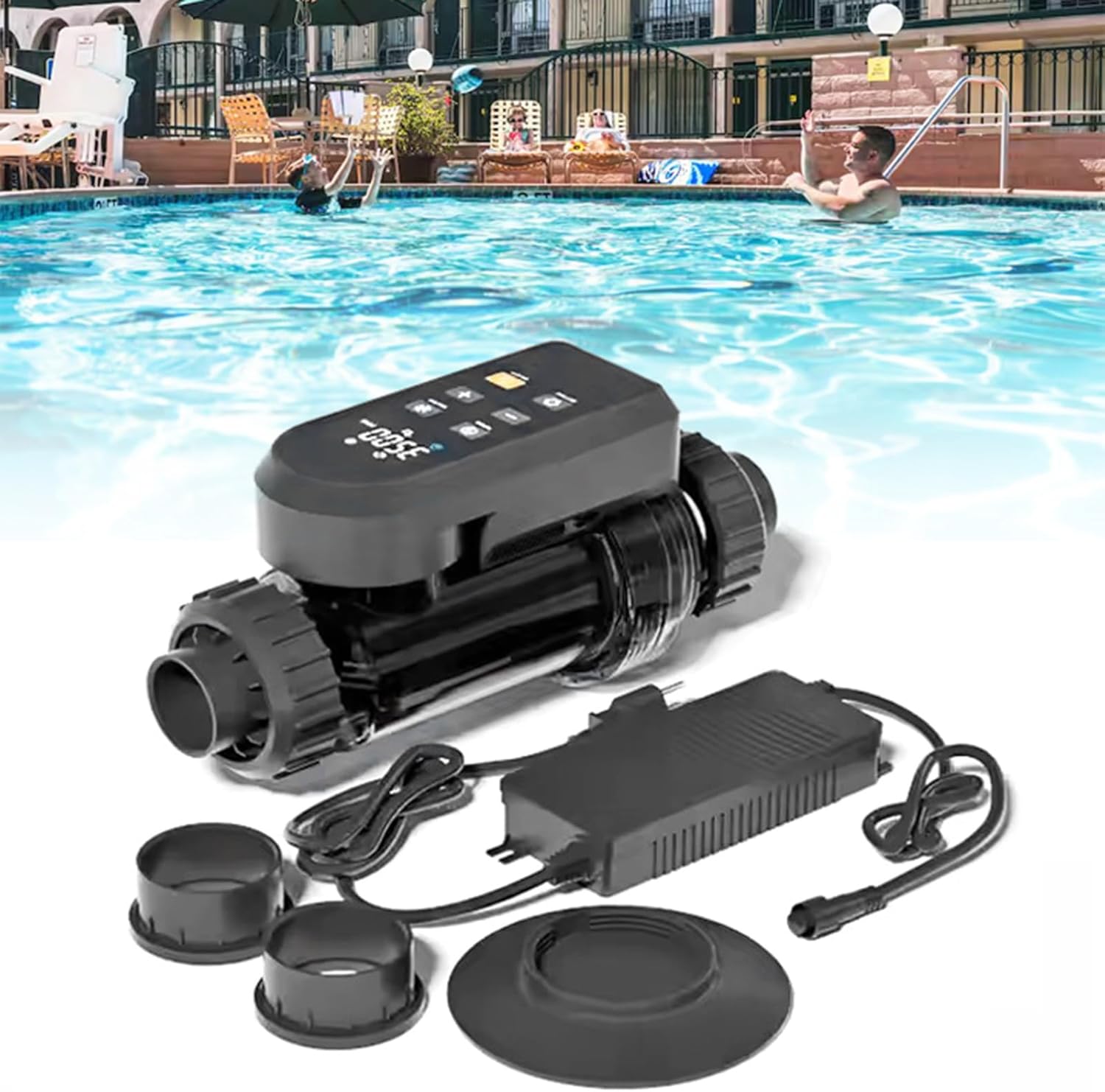 Smart Saltwater Pool Chlorinator System, Up to 60,000 Gallons Pool, Salt Chlorine Generator Built-in Wi-Fi & APP Control, Salt Pool Chlorine Generator for Above & In-Ground Pools, IPX5,30g/h