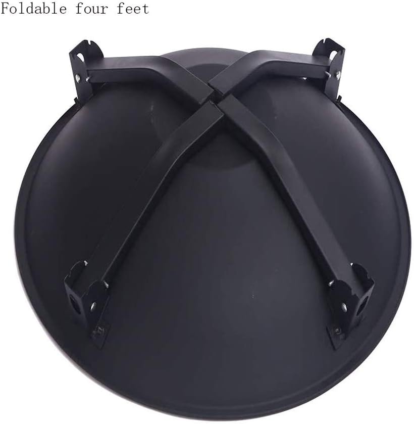 ItzZa Foldable Round Fire Bowl, with Firepalce Poker Waterproof Cover 22 Inch Patio Firepit, Outdoor Camping Fire Pits