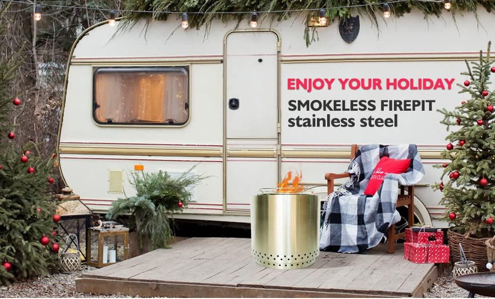 Stainless Steel Fire Pit for Cold Weather