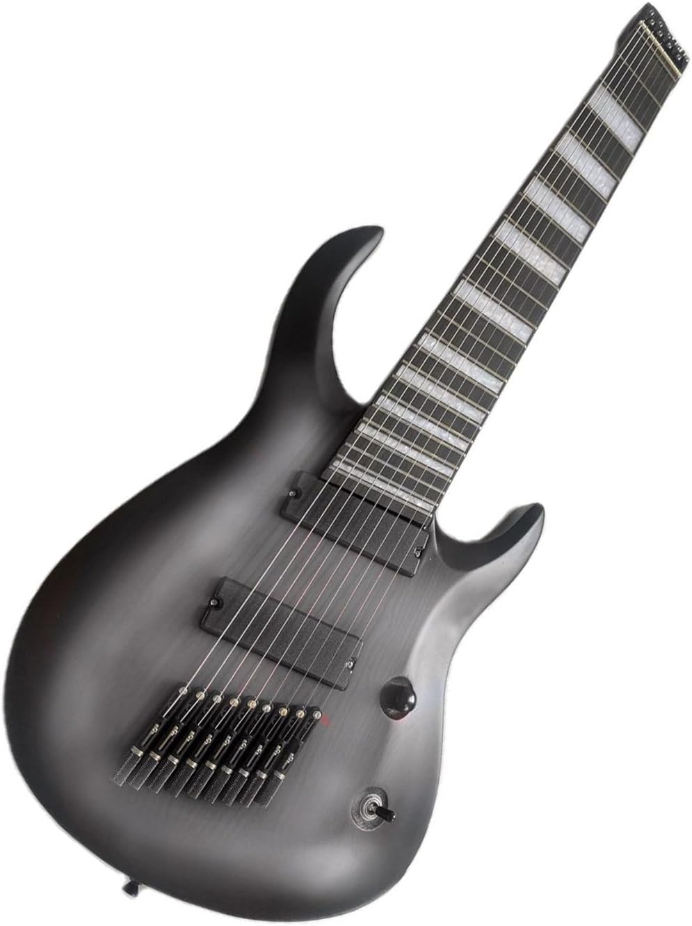 VENEKA Headless Electric Guitar 9 Strings Fan-Shaped Fret Headless Electric Guitar Bass Musical Instrument
