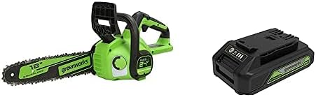 Greenworks 24V 12 in. Brushless Chainsaw with 2ah battery