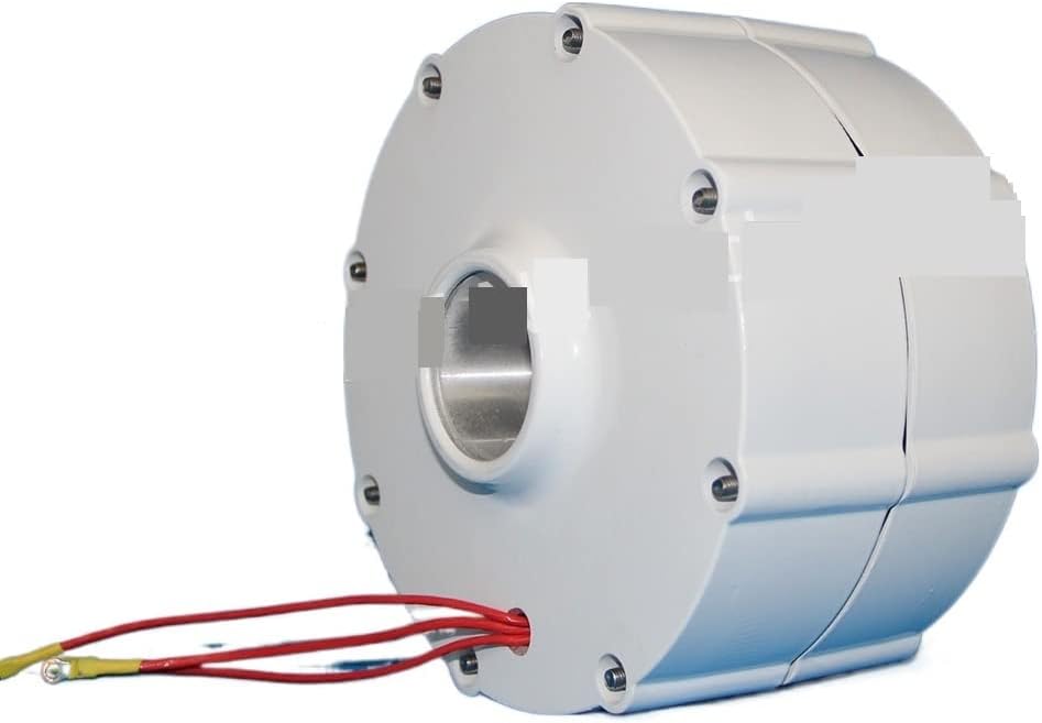 Wind Turbine, Low Speed 800W 1000W 12V 24V 48V Gearless Permanent Magnet Generator AC Alternators Use for Wind Turbine Water Turbine(with Base,24V_1000W)