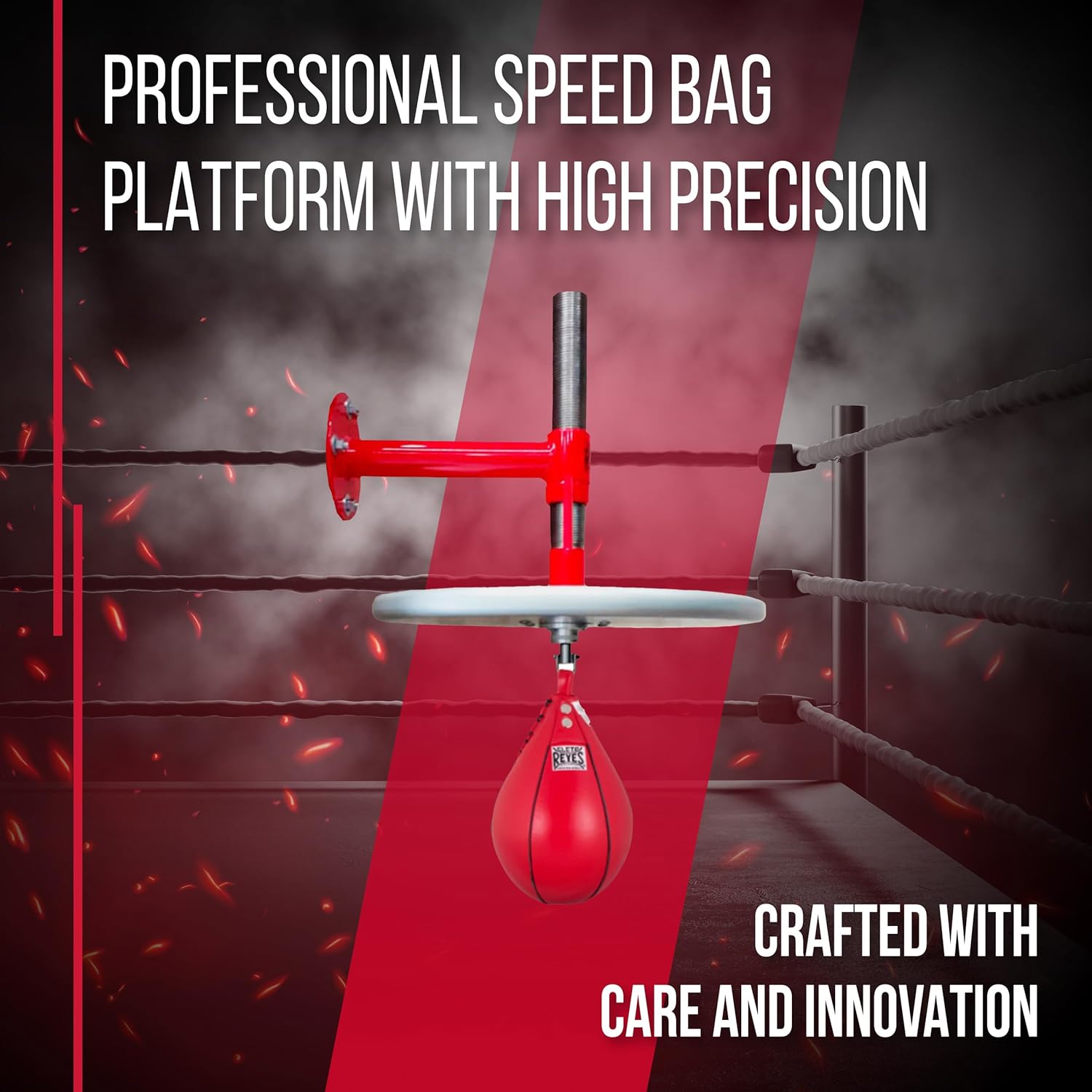 CLETO REYES Speed Bag Platform with Wall Mount, Punching Bag Accessories, Professional Boxing Equipment for Training at Home, MMA, Kickboxing, Muay Thai