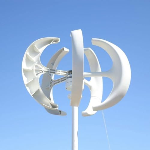 500W 1000W Vertical Wind Turbine Generator Kit, 5 Blade DC 12V/24V Renewable Energy Solution for Home Electricity Production, Eco-Friendly Wind Power System