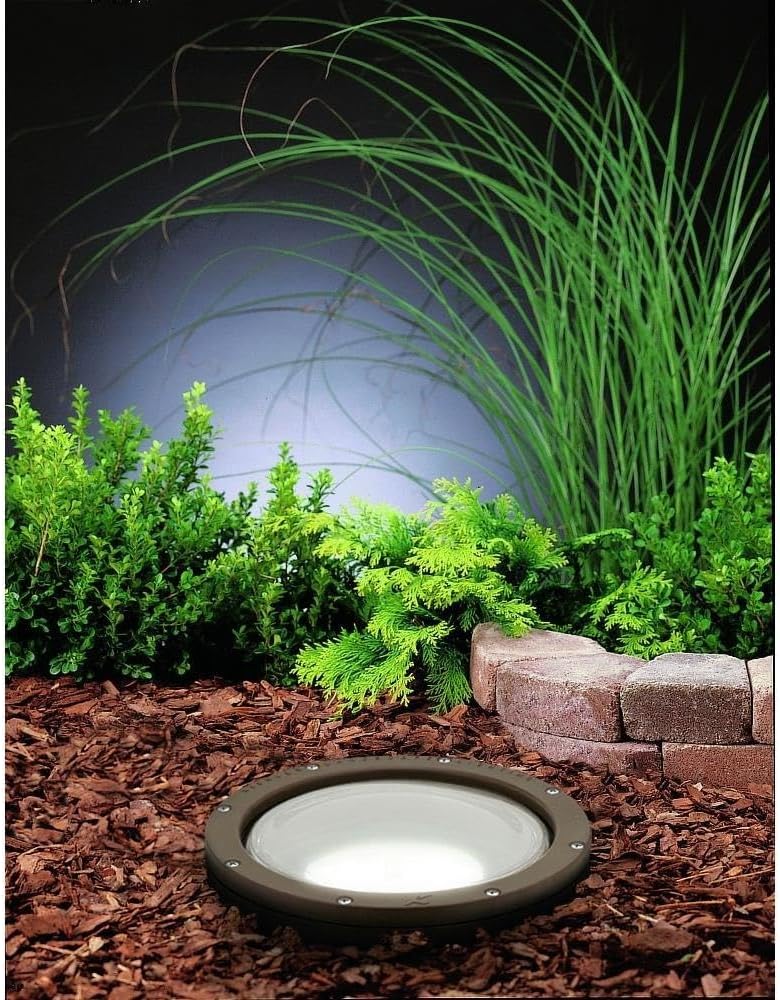 Hid Line Voltage 1 Light Well Lamp with Inspirations 13 inches Tall by 9.75 inches Wide No Specific Style Landscape 120V in-Ground 147-Bel-550423