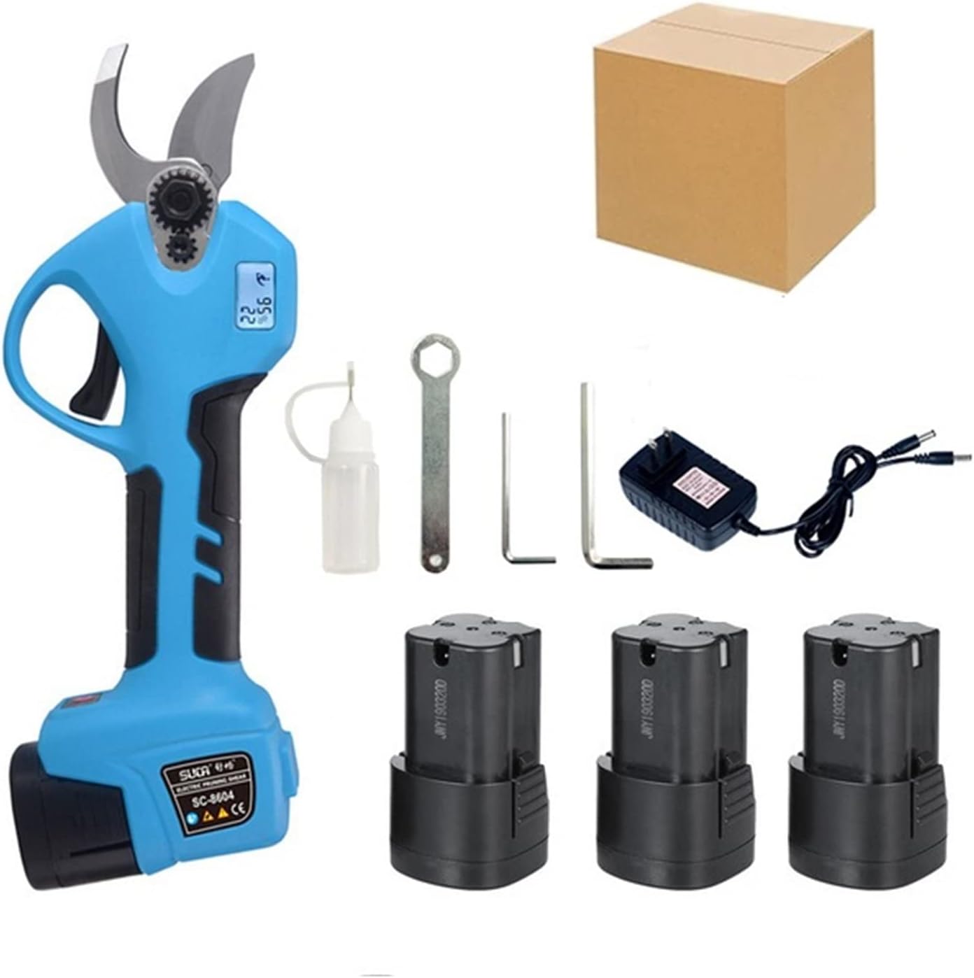 Electric Pruning Shears, 16.8V Cordless Pruner Lithium-ion Pruning Shear Efficient Scissors Bonsai Electric Branches Garden Tools Electric SC-8604)))