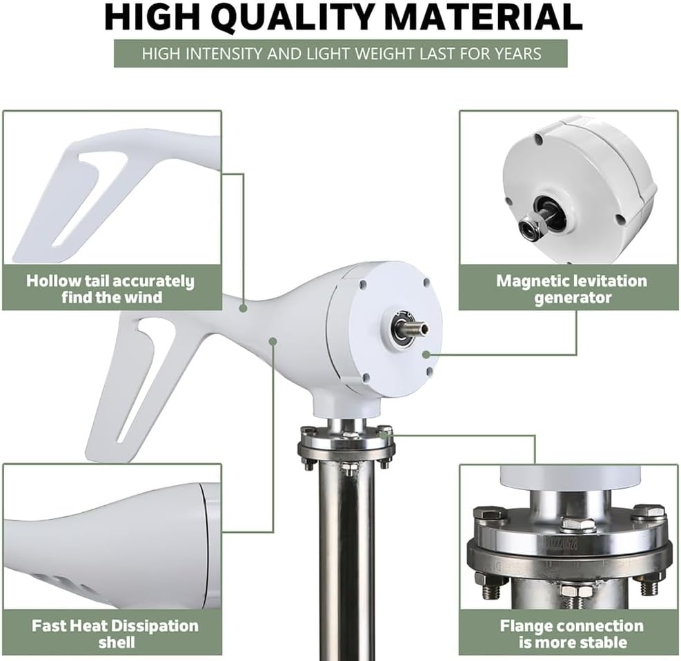 48V,3Phase AC 8 Blades12v 24V 48V 12000W Horizontal Wind Turbine Generator Windmill Complete Kit for Street Light,Vertical Wind Turbine(12V-220V)