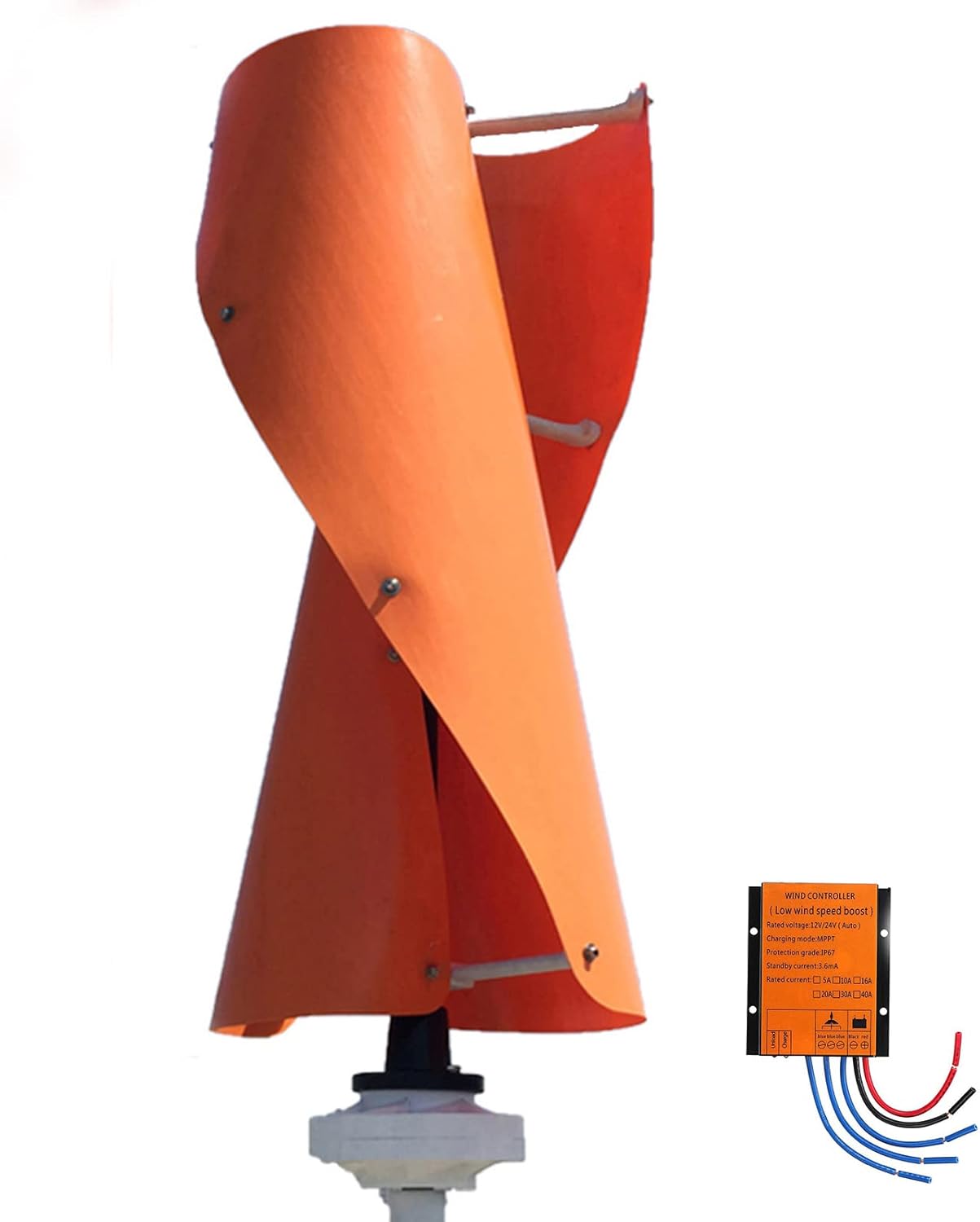 12000W 12V 24 Volt Wind Turbines+Controllerhome Wind Generator Powers Windmill Energy Turbines Charge for Boats, Gazebos, Cabins