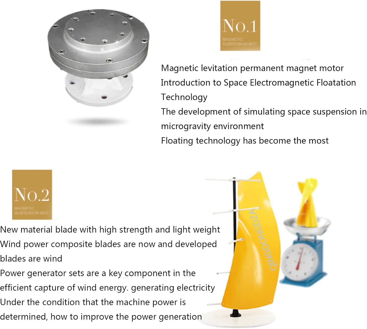 10000W Spiral Wind Turbines Generator+ Wind Controller, 12V 24V 48V 220V Horizontal Axis Permanent Magnet Generator for Home Camping (Yellow)