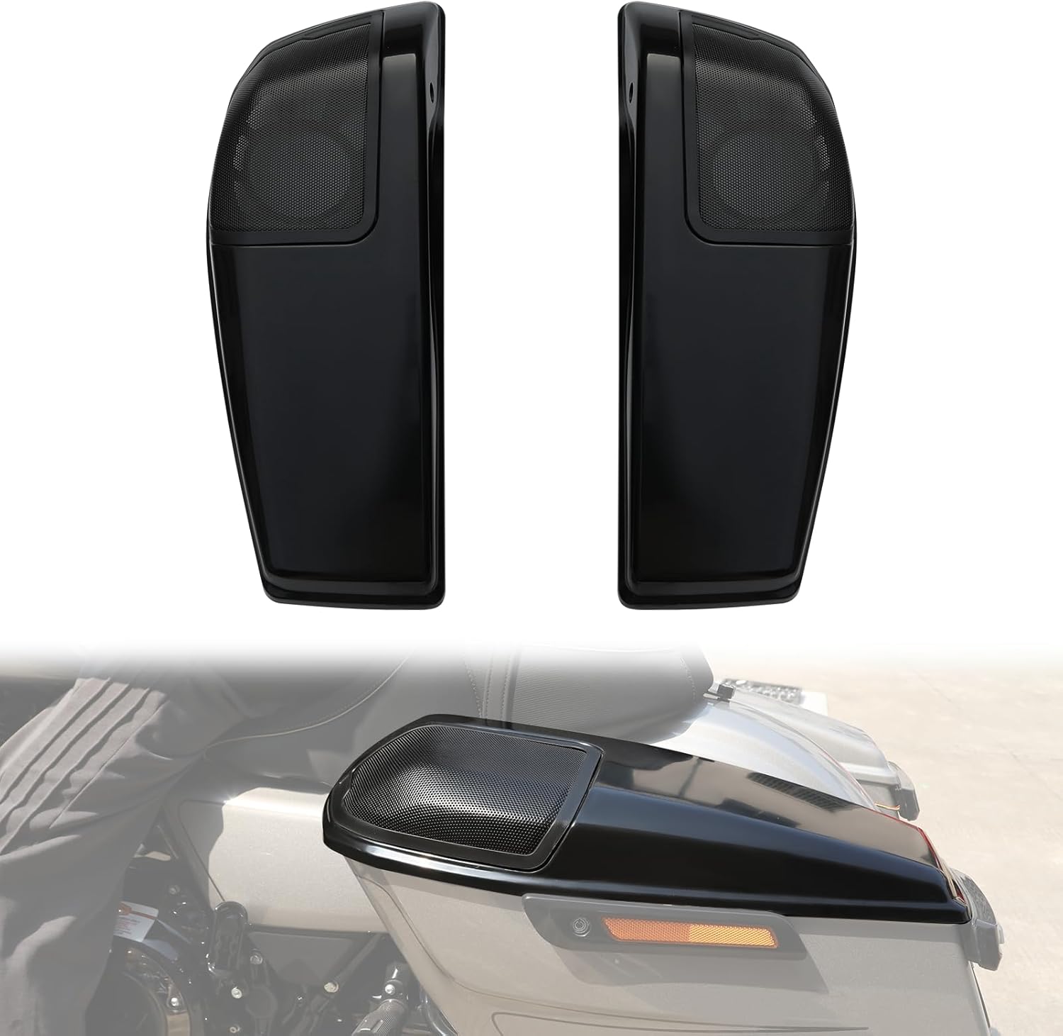 6x9'' Saddlebag Speaker Lids w/Sealing Strip for Harley Touring Road Glide Street Glide FLHXSE 2023-2025,CVO Road Glide ST FLTRXSTSE,FLTRXSE ,Street Glide Ultra FLHXU 2024-2025 Accessories,Matte Black