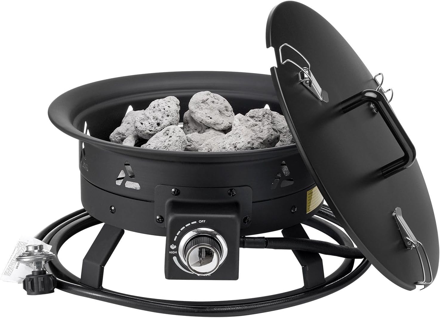 Propane Fire Pit 19' Outdoor Portable Gas Fire Pit for Heating 58000 BTU