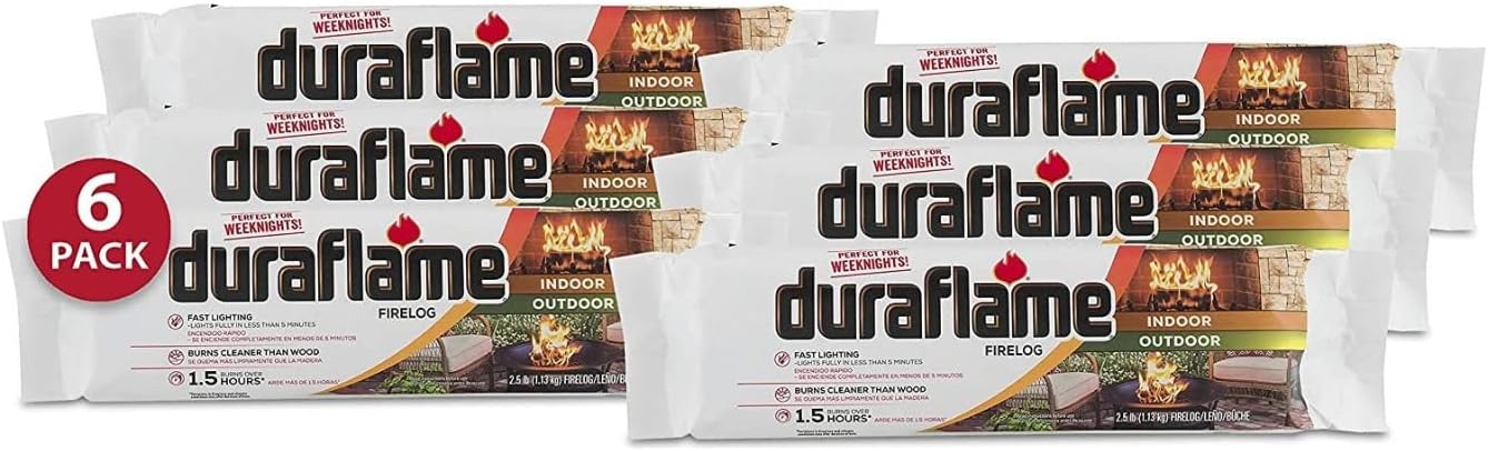 Duraflame 2.5 lb 1.5 Hour Firelog (30-Pack) Bundle (5 Items)