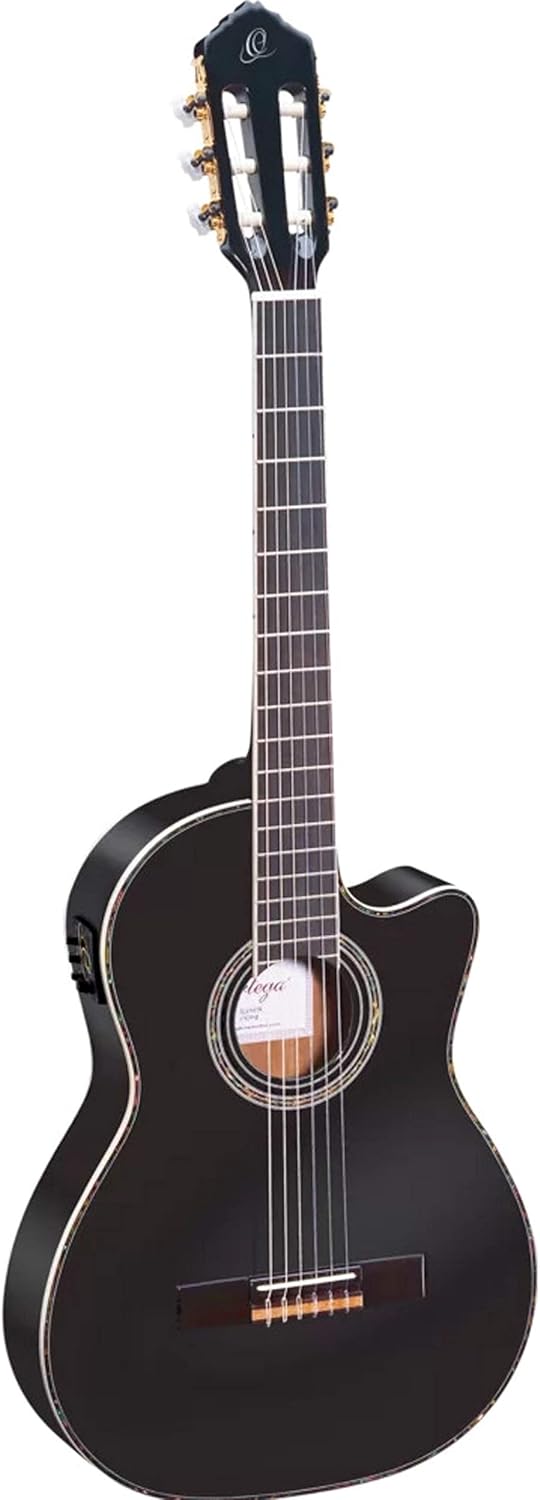 Family Series Pro Solid Top Thinline Acoustic-Electric Nylon Classical Guitar w/Bag