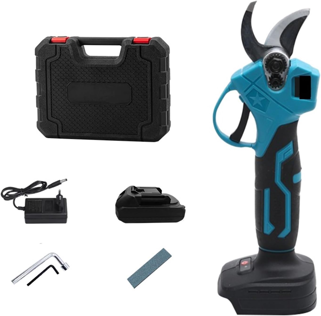 Tree Branch Pruner Brushless Electric Cordless Pruning Shears Garden Scissors Fruit Tree Garden Tool Pruner Sharp, Ul & Clean Cut (Color : 1 Bat Et A)