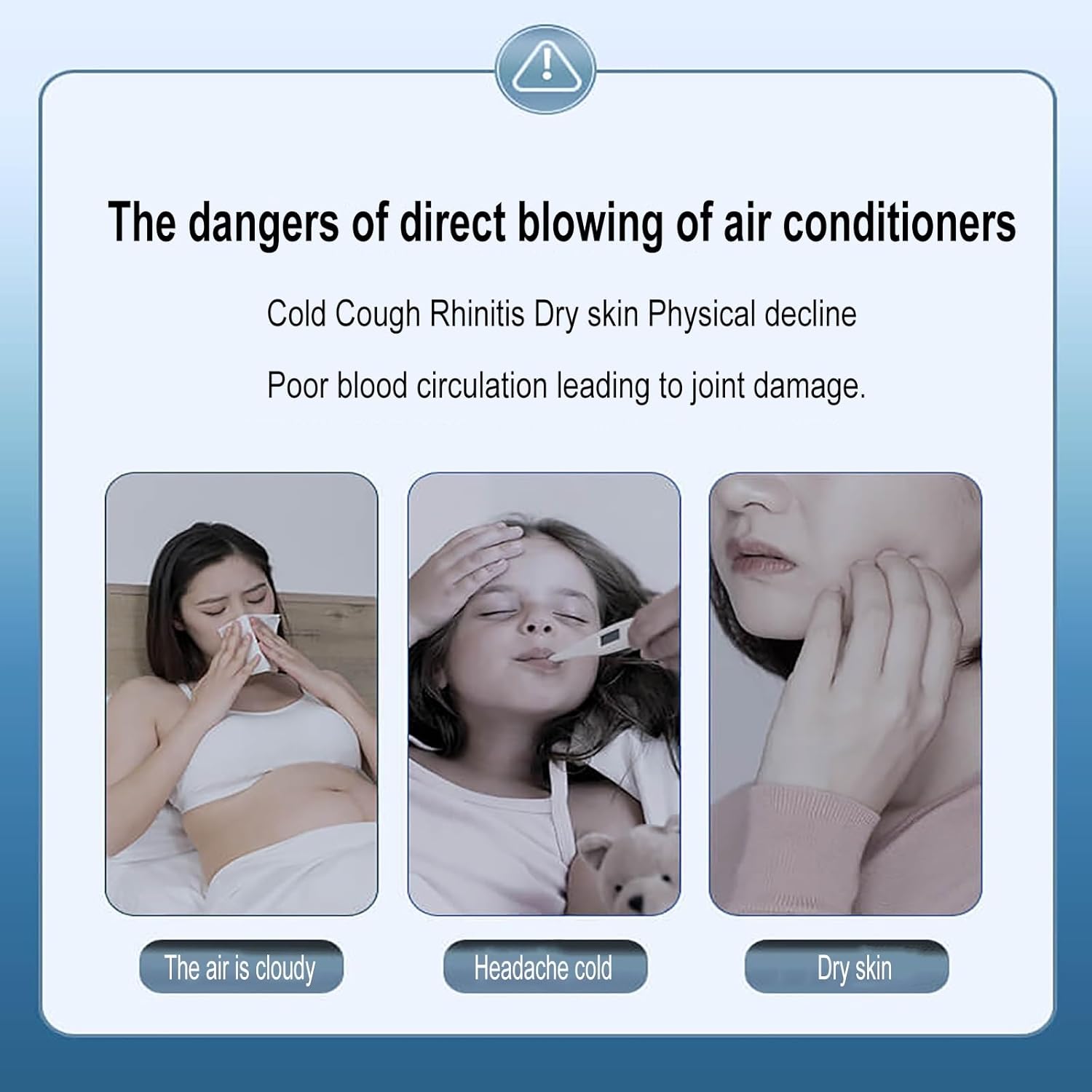 Standing Air Conditioner,Air Deflector,Portable,Air Conditioning Vent Deflector,Vent Diverter,Helps Wind Baffle and Direction,Anti-Condensation