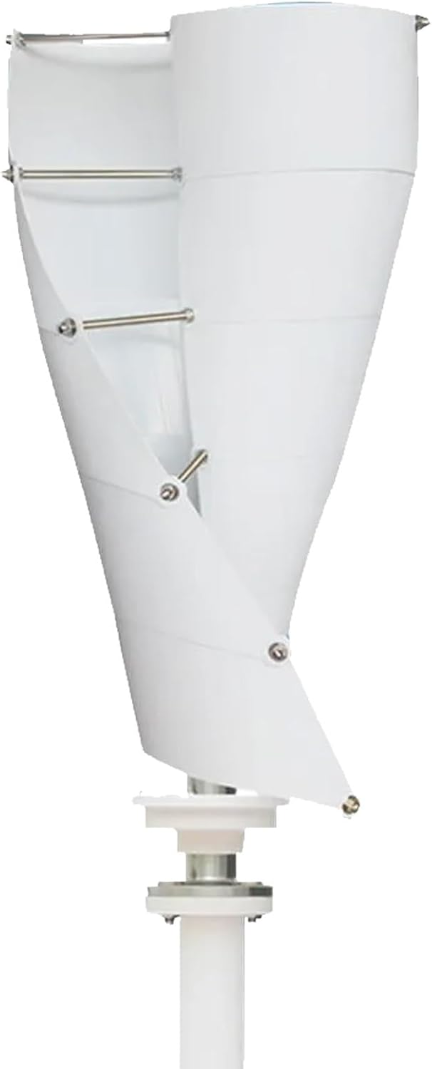 5000W Wind Turbine Helix Generator, 12V/24V/48V Vertical Turbine Generator, Aluminum Alloy Maglev Wind Turbine,12V