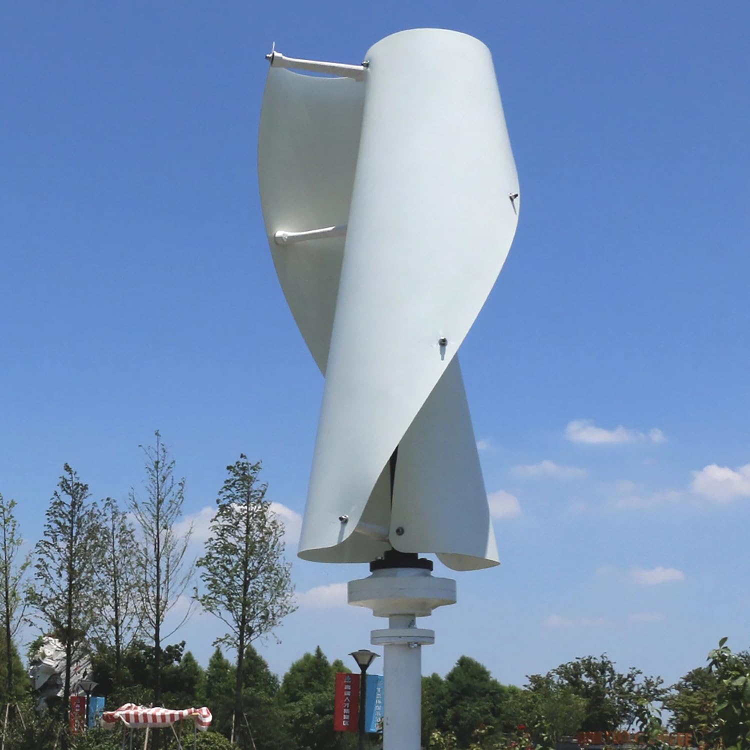 CAJUCA 8000W Vertical Wind Turbine Maglev Axis Coreless Permanent Magnet Wind Power Generator Windmill with PWM Charge Controller