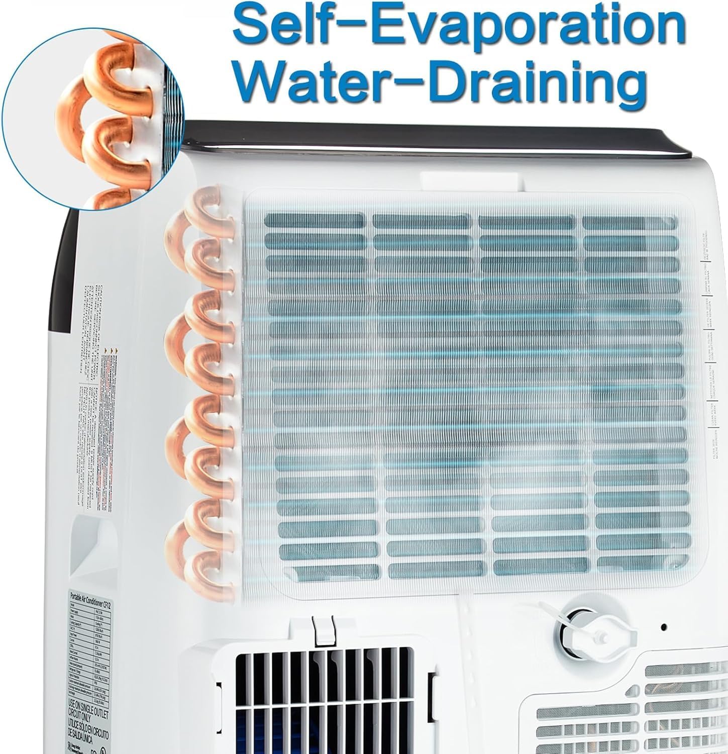 Garvee 12,000 BTU Portable Air Conditioner Cools Up to 550 Sq. Ft, 3 in-1 Portable AC Unit With Dehumidifier, Fan, Remote Control & Installation Kits for Home, Office, Dorm, Sleep Mode, 24H Timer