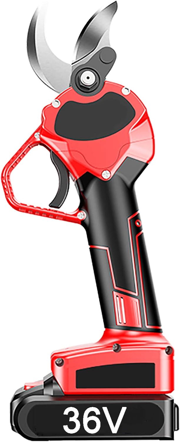 Feelme Electric Garden Scissors Electric Pruning Shears Cordless Electric Scissors Tree Branch Pruning Shears 30 / 40mm Cutting Diameter 7-10h Working Time Lithium Battery-Powered Gardening Shears