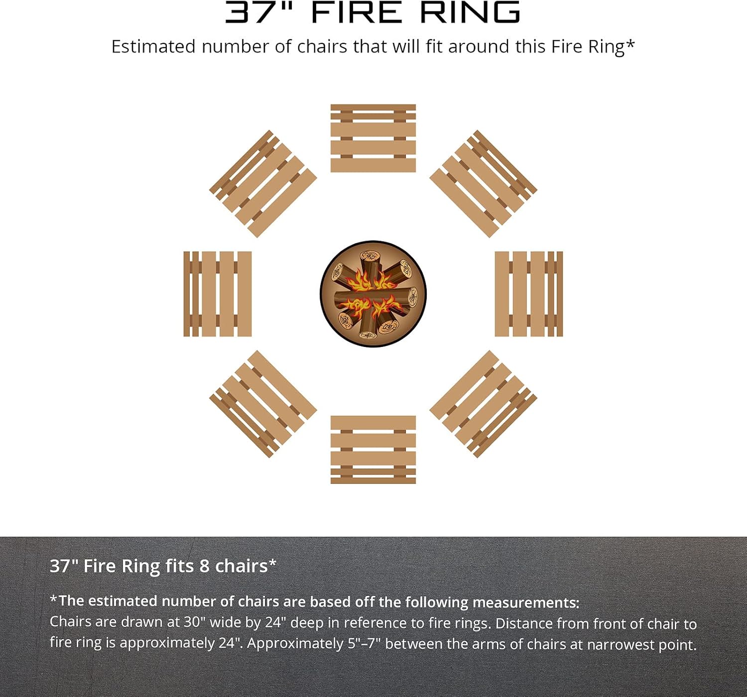 PD Metals AH01437-FP Autumn Harvest Unpainted 12 in. Tall 37 in. Diameter Outdoor Fire Ring with Fire Poker - 37 x 37 x 12 in. - Unpainted Metal Gray