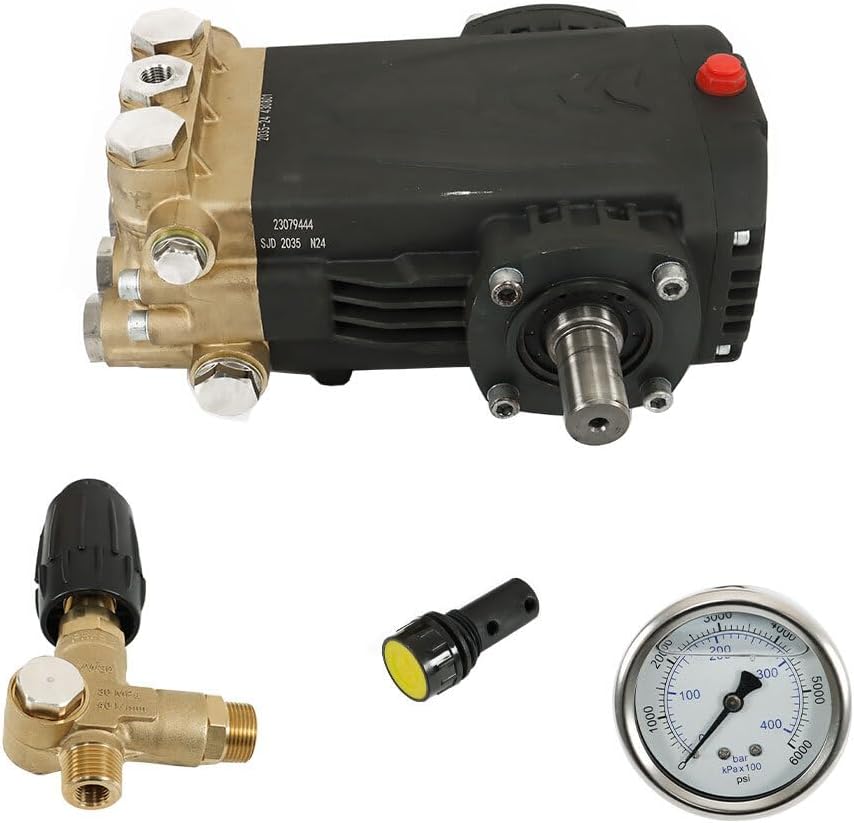 3500 PSI Pressure Washer Pump Belt Drive for General Right Shaft 5.6GPM 4.5 HP