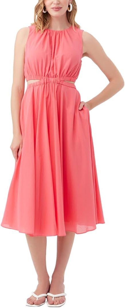 Silk Blend A-line Dress with Cutouts by TRINA TURK