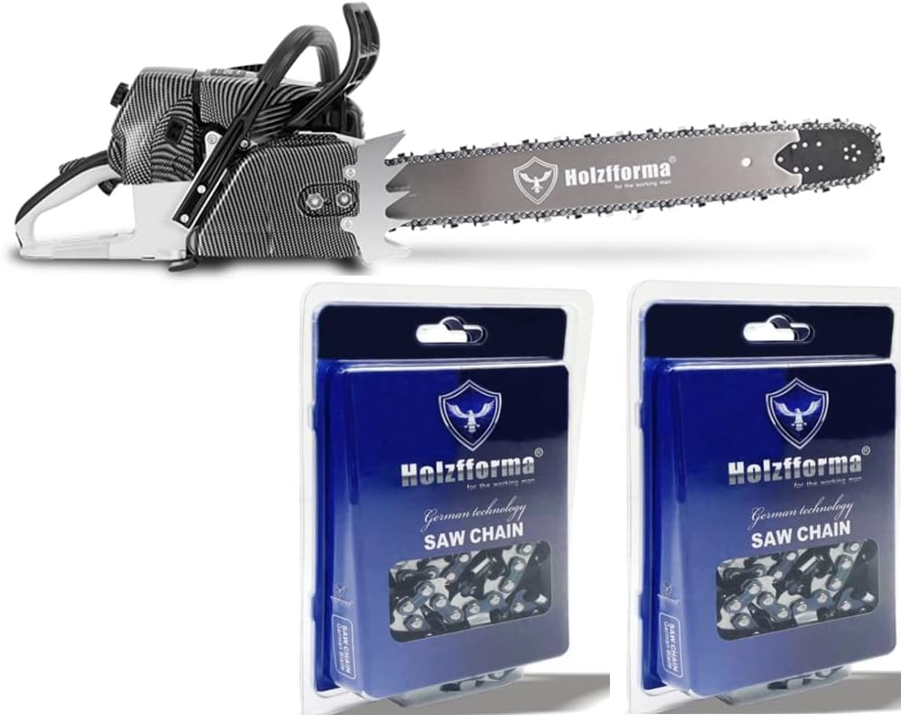 Holzfforma G660PRO Chainsaw Power Head Normal Handle Bar With 52inch Guide Bar Standard Ripping and Skip Chain 3/8” .063” 156DL Combo For MS660