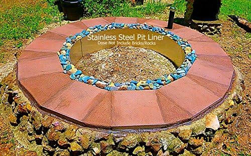 Stainless Steel Fire Pit Ring Liner Metal Insert 45