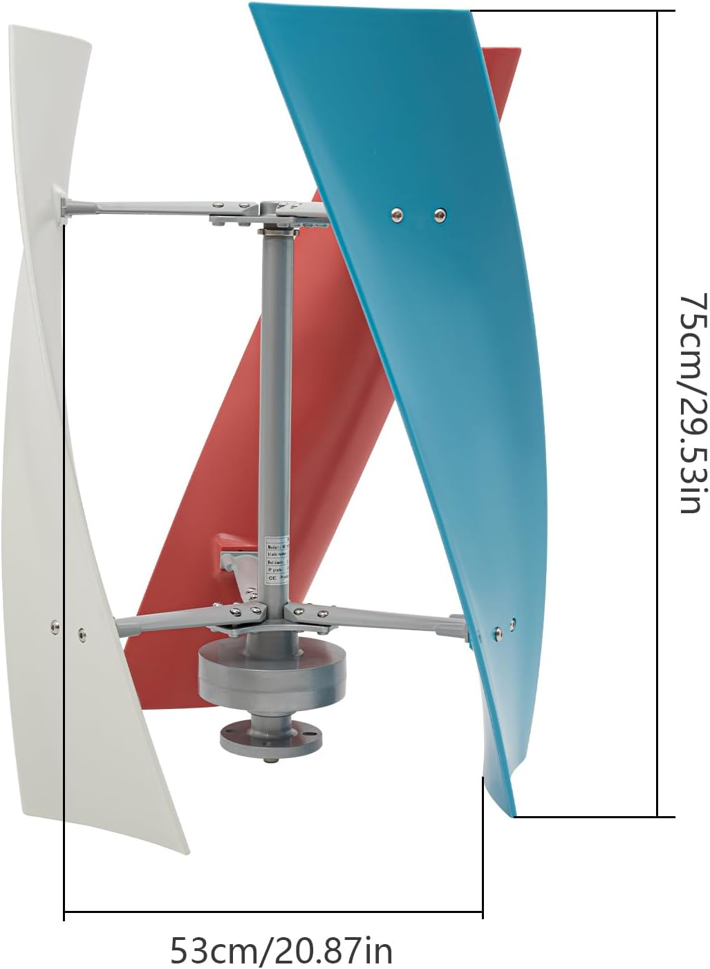 Wind Turbine Generator 400W,Vertical 3 Blade Windmill Turbine Power Generator Kit with Charge Controller for Boats,Cabins,Mobile Homes