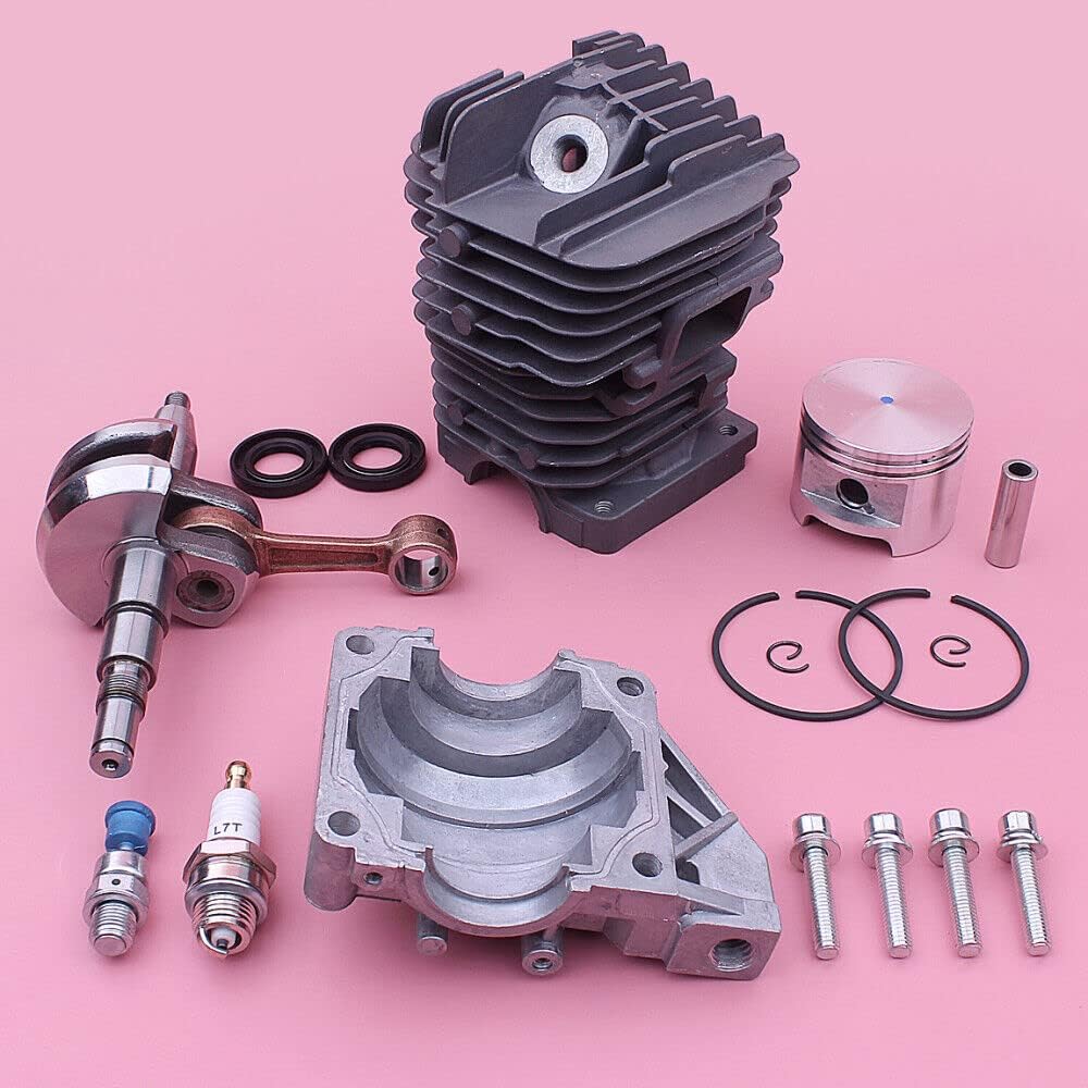 Replace Parts for Machine 49mm Cylinder Piston Crankshaft Pan Base for Stjhl MS390 MS290 039 029 Chainsaw