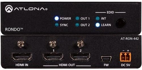 Atlona Rondo 442 4K/HDR 1x2 HDMI Distribution Amplifier