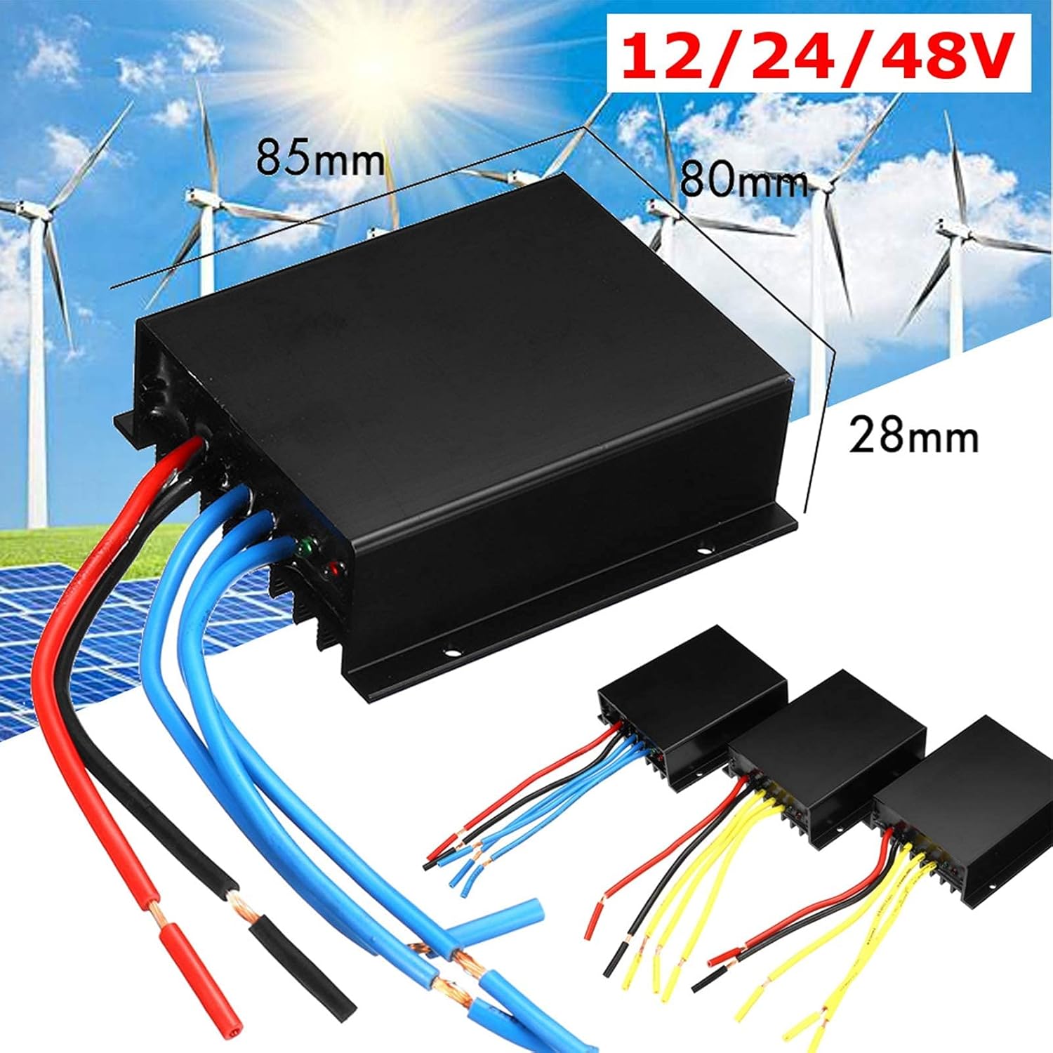 Free Energy 9000W Windmill 12V 24V 48V Wind Power Small Wind Turbine Generator MPPT Controller for Home Or Camping Use
