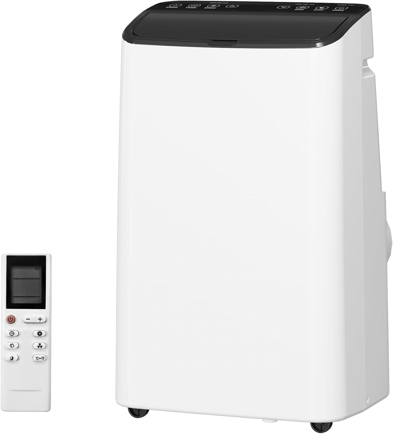 14000 BTU Portable Air Conditioner, 3-In-1 Standing AC Unit for Rooms Up to 750 Sq.Ft., Portable AC with Installation Kit & Remote Control for Large Room, Campervan, Office, Temporary Space