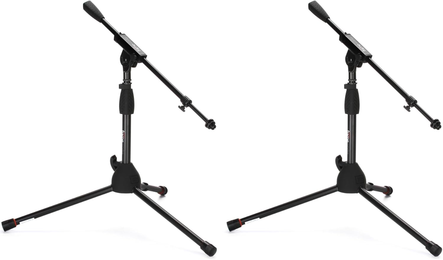 Gator Frameworks Adjustable Tripod Mic Stands, Ideal for Bass Drums & Amps, (2-Pack) Durable, Stable with Easy Height Adjustment - Suitable for Performances