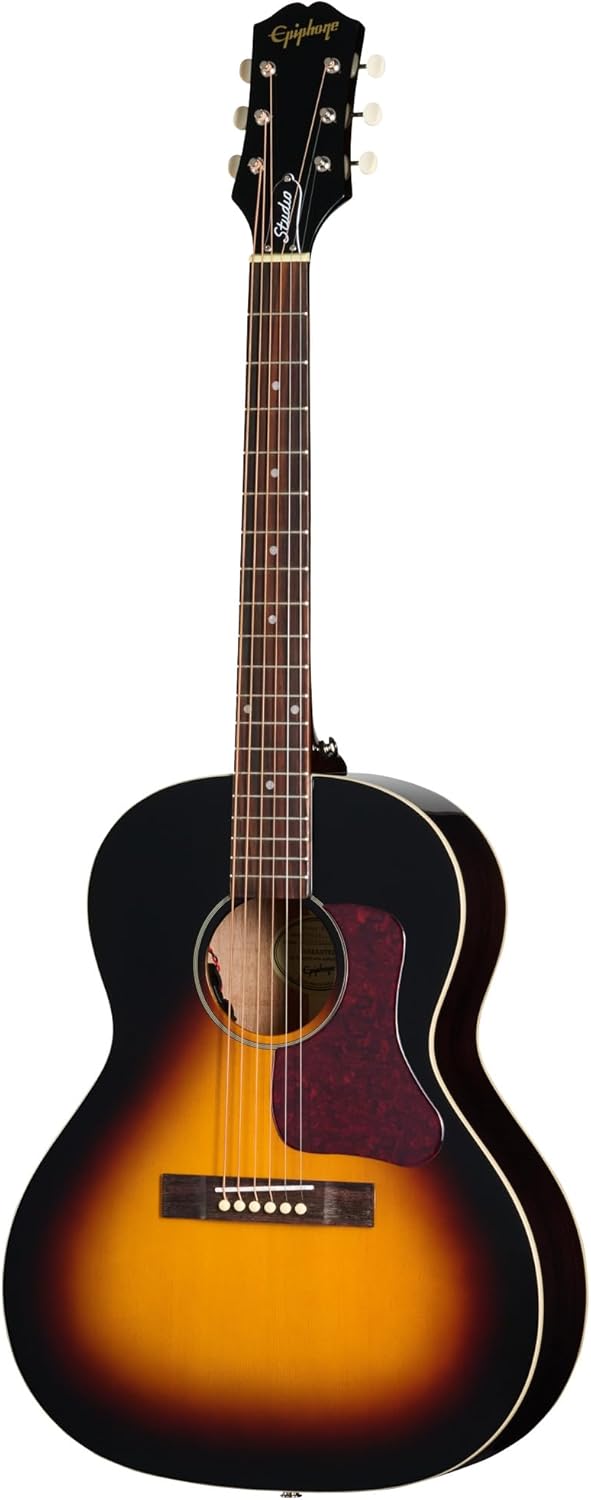 Epiphone Blues King Studio Parlor Acoustic Electric, Dark Burst with Bag