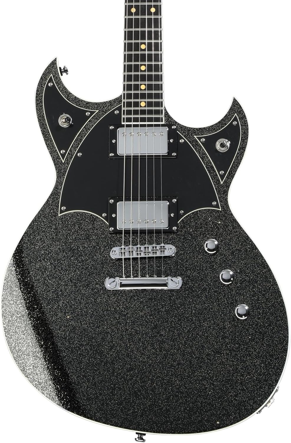 Reverend Reeves Gabrels Spacehawk HT Electric Guitar - Black Sparkle
