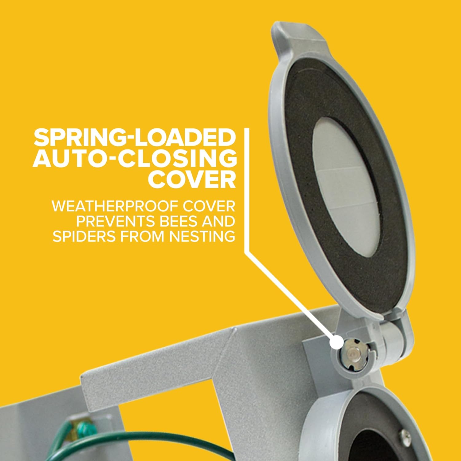 Reliance Controls PB50 50-Amp (CS6375) NEMA 3R Power Inlet Box,Gray