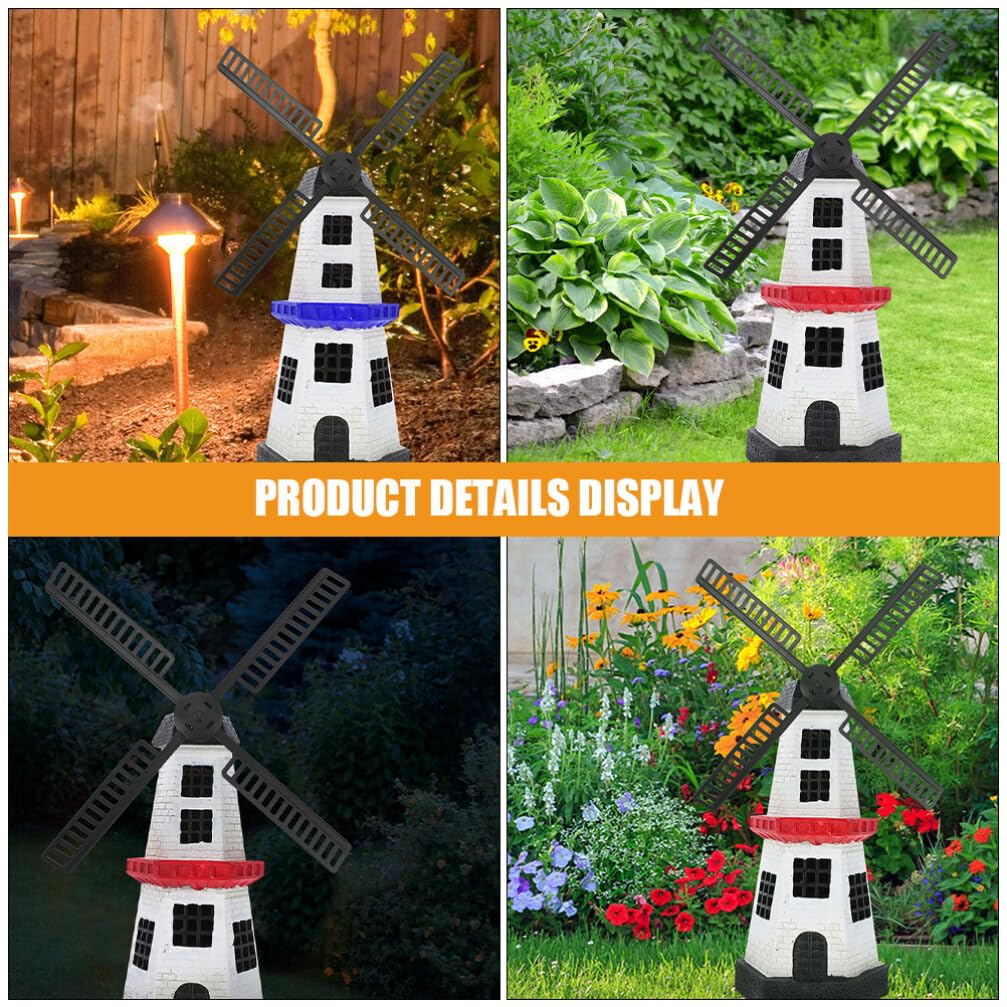 Alipis 20pcs Solar Windmill Accessory Plastic Windmill Blades for Outdoor Garden Decor Eye-catching Design for Lawn Patio