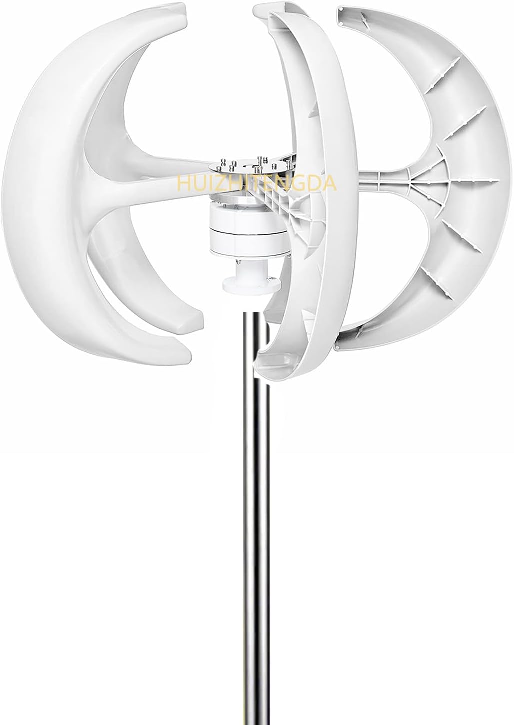 5000W Vertical Wind Turbine Generator, 110V/ 220V Windmill RV Yacht Farm Small Wind Generator Home Use Windmill (White)